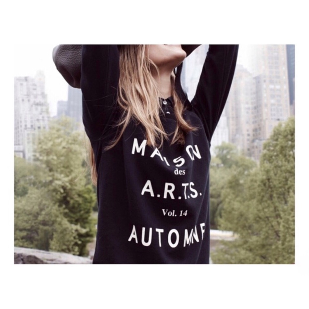 Madewell Black Graphic 'MAISON des A.R.T.S. AUTOMNE' Sweatshirt